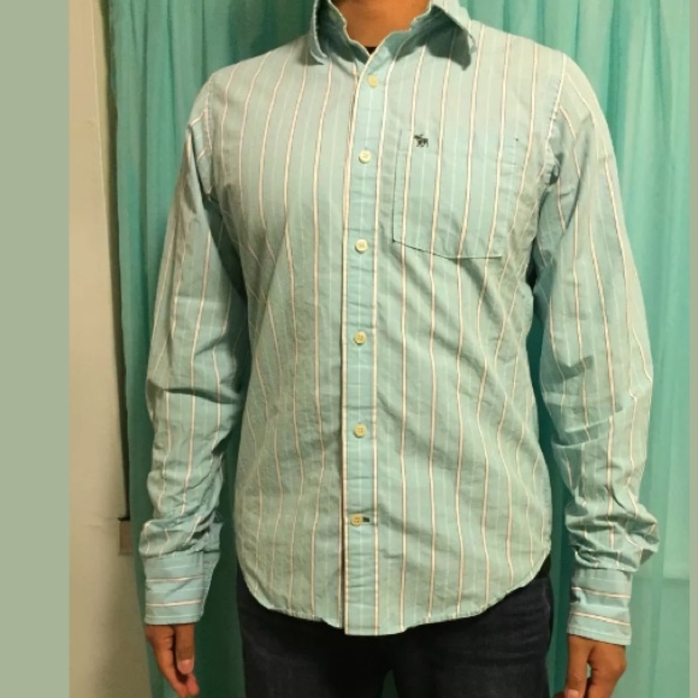 Abercrombie & Fitch Vintage blue Dress Shirt Men